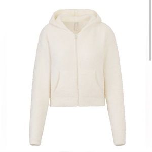 Skims Cozy Knit Zip Up Hoodie